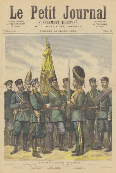 Infantry of the Russian army by French School